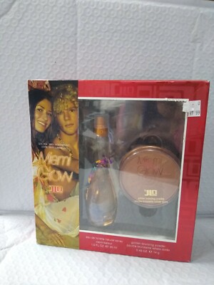 MIAMI GLOW by J. Lo 2 Pc Set: 1.0 oz EDT Spray & Golden Bronzing Powder NIB