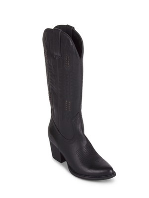 

WANTED Женские черные язычки с отстрочкой Texan Toe Block Heel Western Boot, Черный, TEXAN