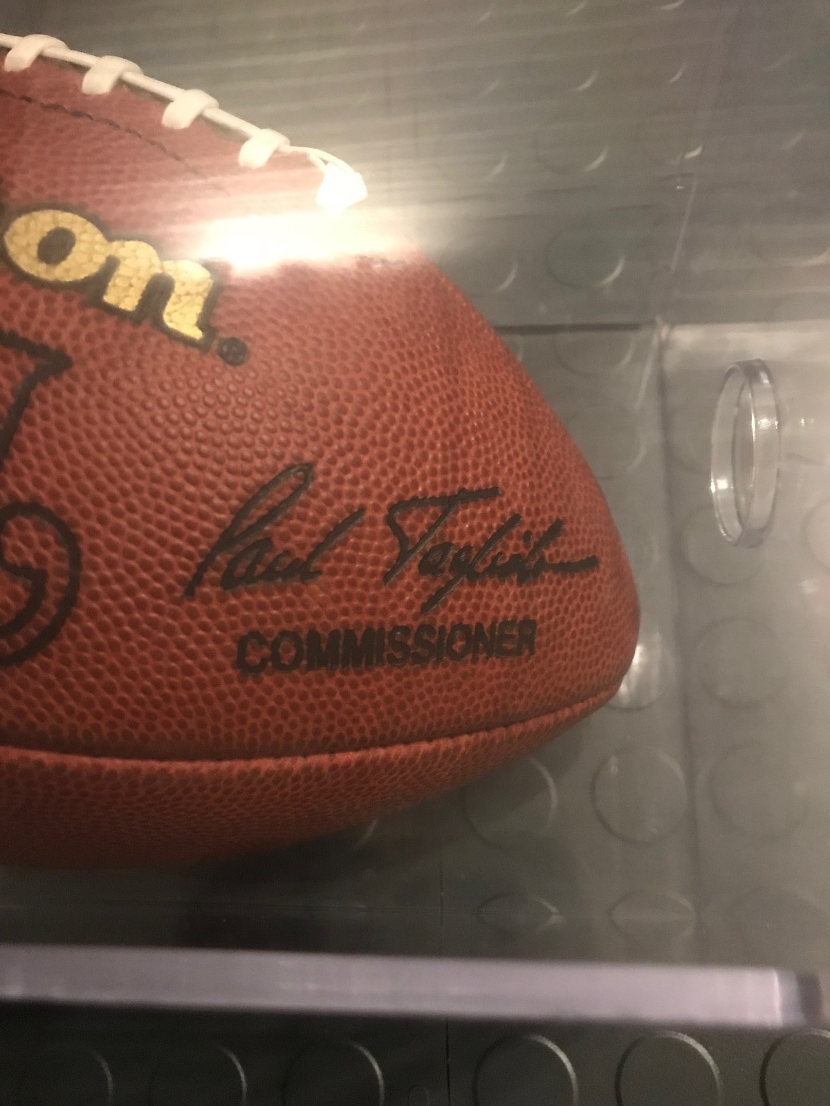 NFL Green Bay Packers HOF Legend Brett Favre Signed Wilson Game Used Football
