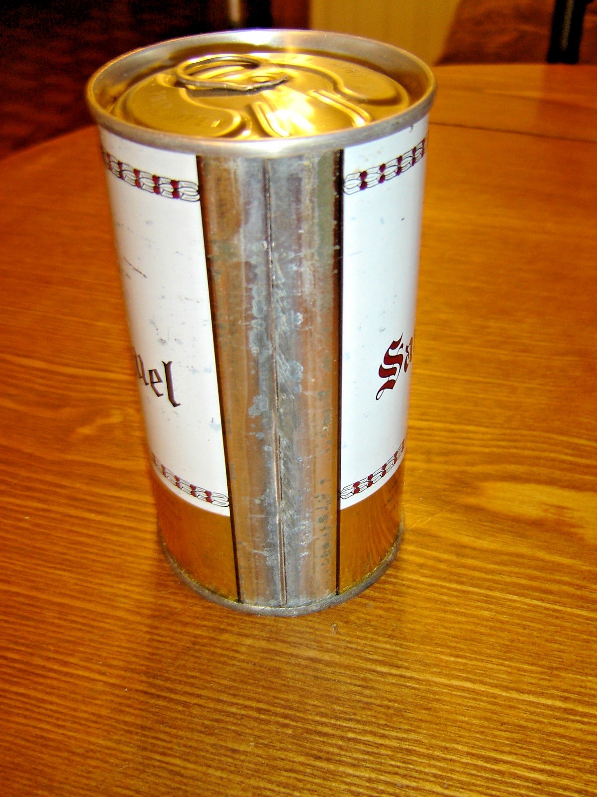 Vintage San Miquel - Phillipines Bottom Opened  Straight Steel Beer Can