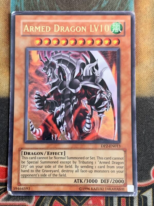 Yugioh Armed Dragon LV10 DP2-EN013 Ultra Rare HP | eBay