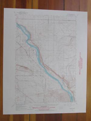 Hanford Washington 1966 Original Vintage USGS Topo Map