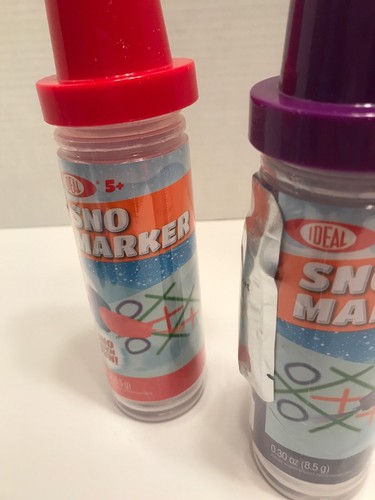 (2) Snow Color Marker/Paint Set, Pink/Purple Kids Gift Snowman Sno-marker