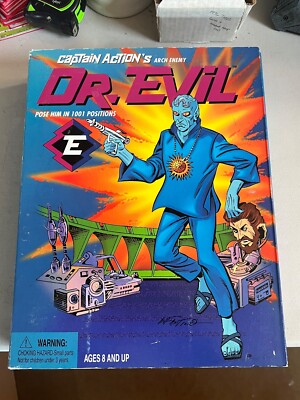 CAPTAIN ACTION Playing Mantis 12'' DR. EVIL Action Figure Hero Series NEW 1998 b1