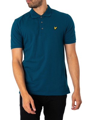 

Мужская рубашка-поло с логотипом Lyle - Scott, синяя, Синий, SP400VOG-W992