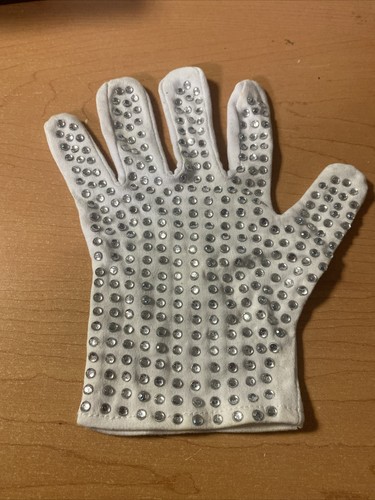 マイケルジャクソン　クリスタルビーズ装飾　シルバー手袋　コスプレなど Handmade MJ Michael Jackson Unique Gloves Collection Billie