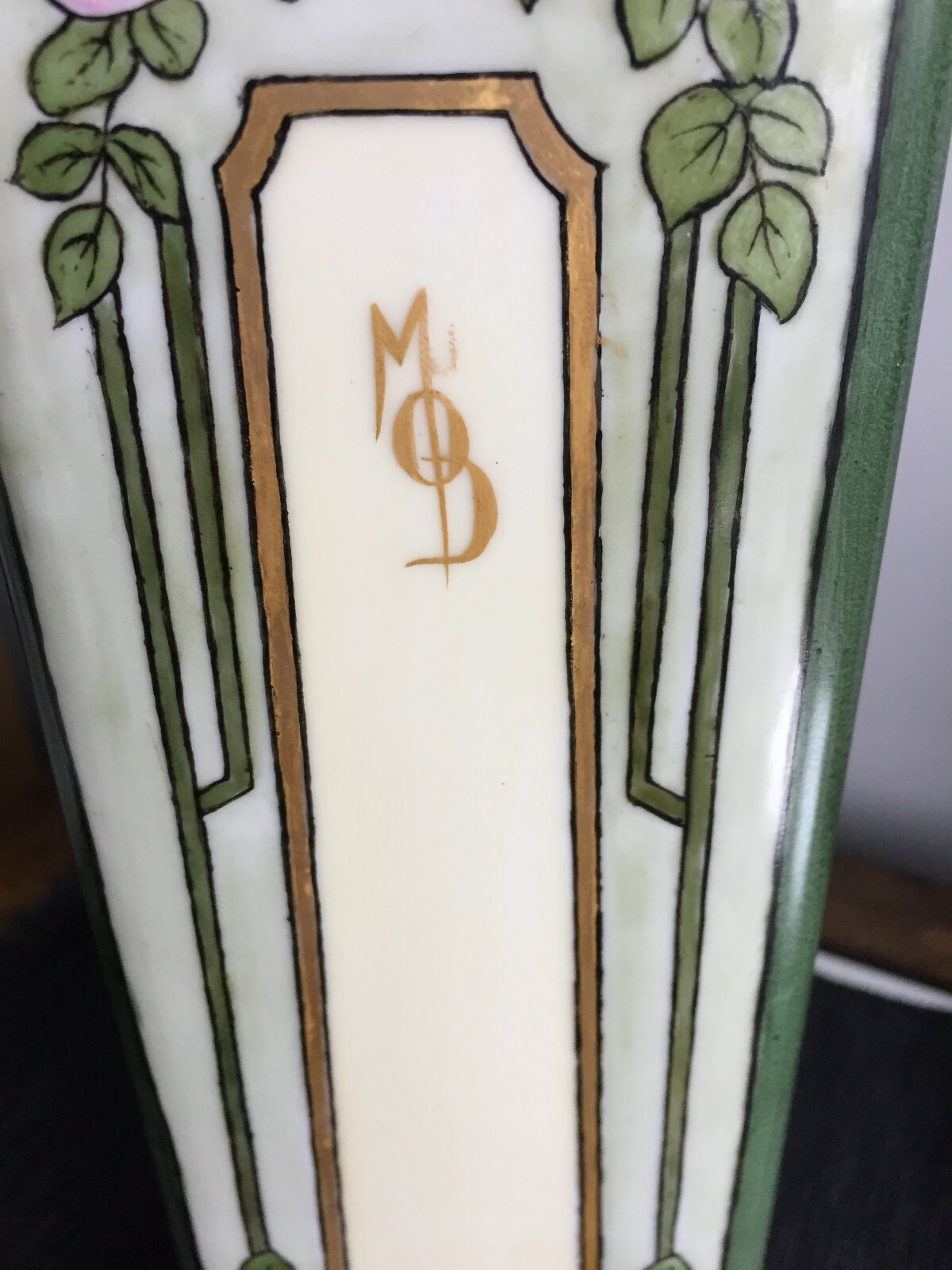 Antique B & Co (Bernardaud & Co) France, Limoges, Vase,   Classic Art Deco