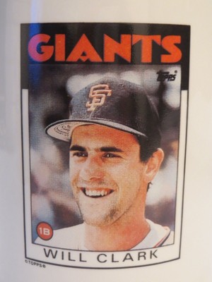 Will Clark Topps Rookie Card Heirloom Tradition Sports Nostalgia Stein Mug