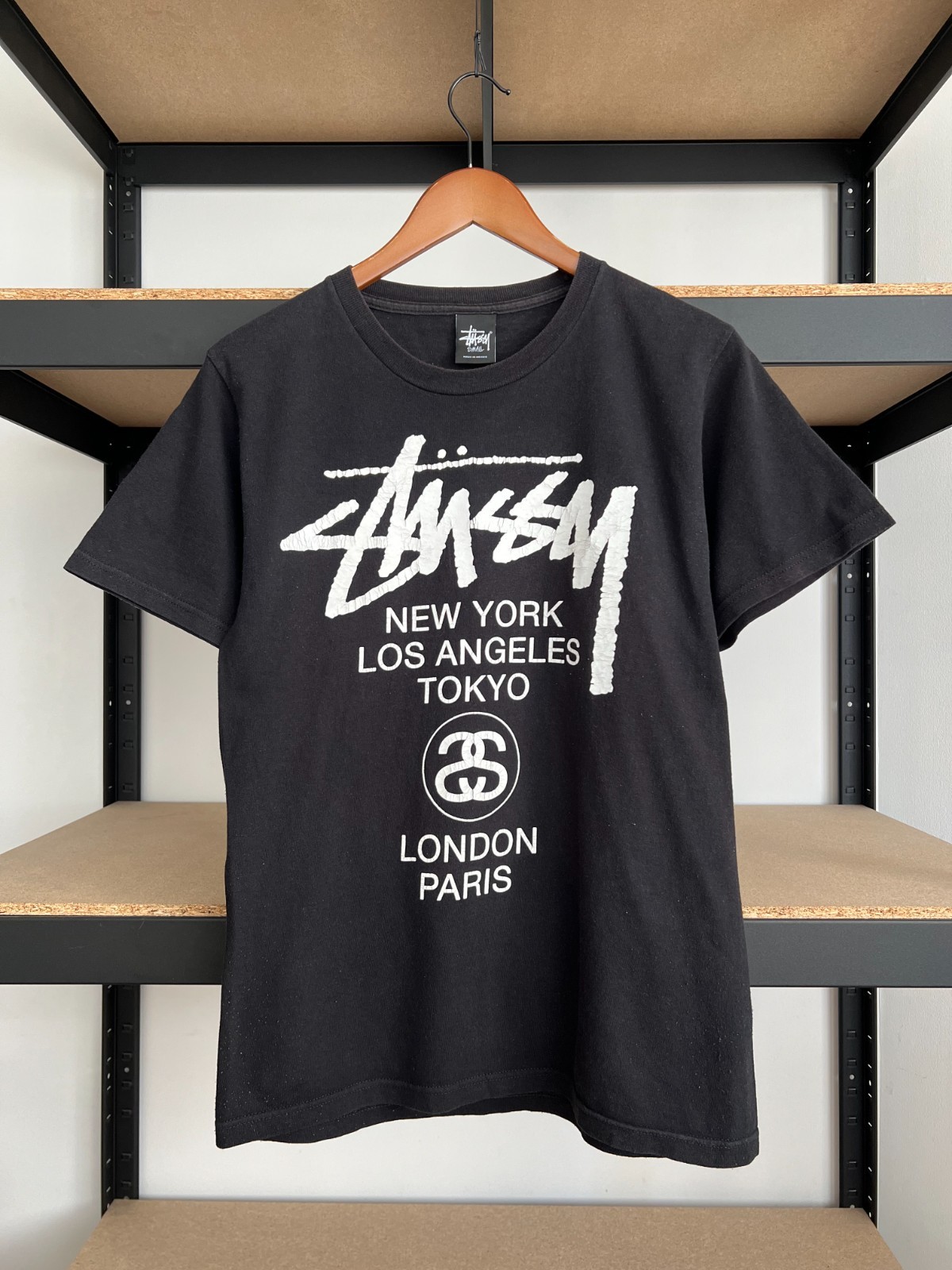 トップス STUSSY LONDON TEE SLUM LTD | Stussy London Tee Black
