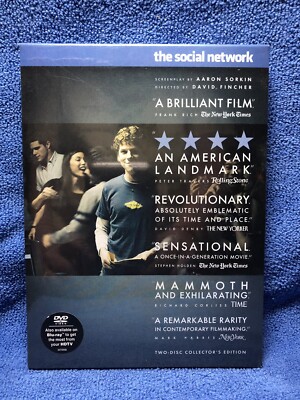  THE SOCIAL NETWORK (DVD, 2011, 2-Disc Set) Stars Jesse Eisenberg Brand New