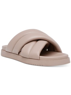 

STEVE MADDEN Женские бежевые стеганые шлепанцы с круглым носком, размер 5,5 м, Бежевый, MOTT03S1
