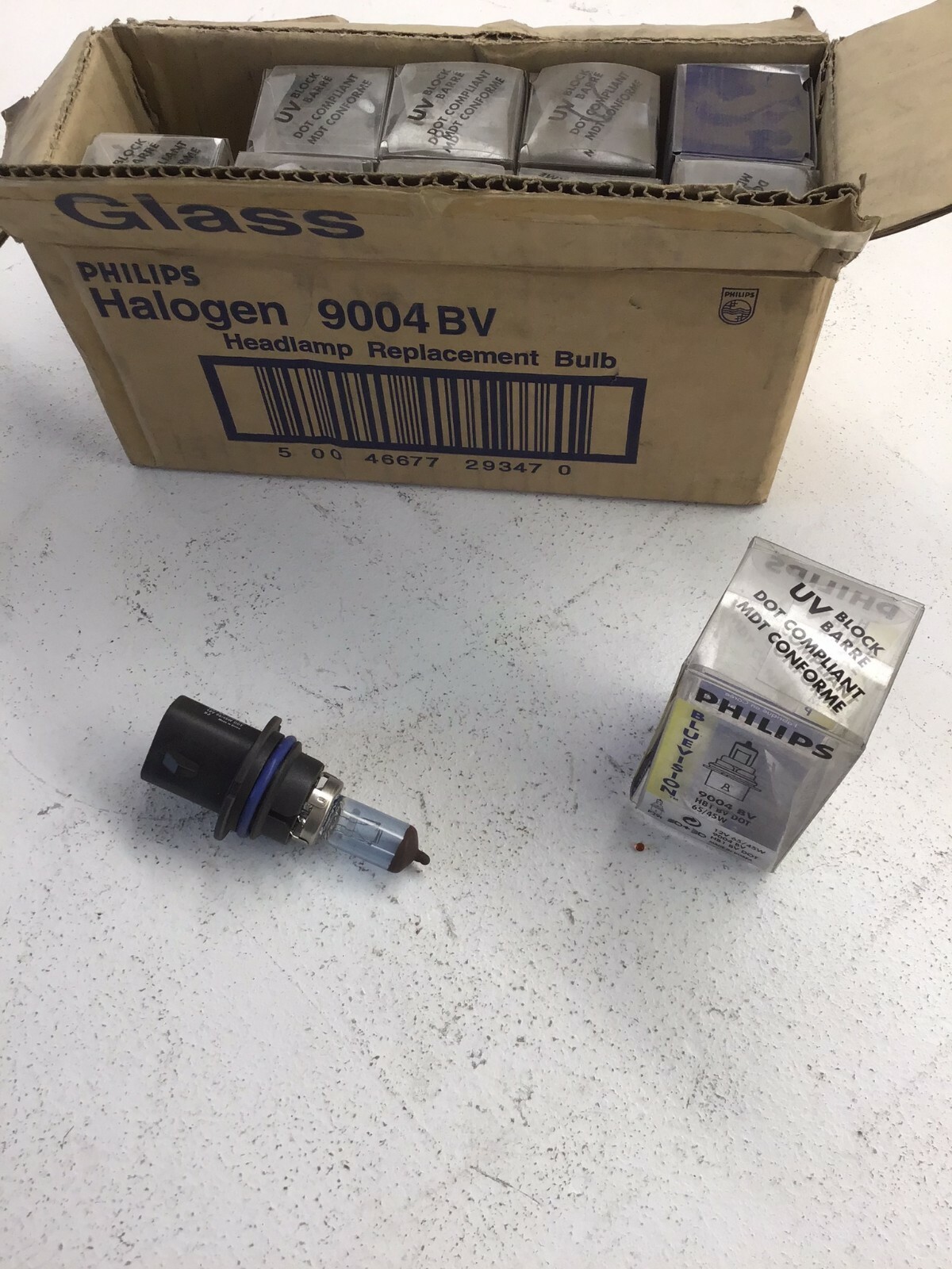 10 PACK Philips Blue Vision 9004 BV Headlight Bulb Headlamp Lamp Blue Halogen