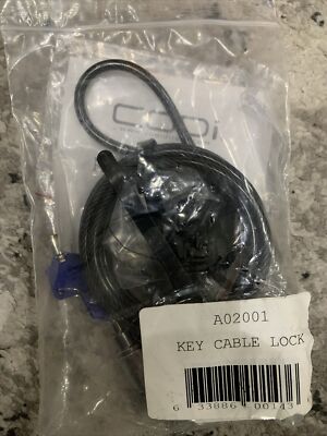 CODI Security Laptop Key Cable Lock A02001 New!