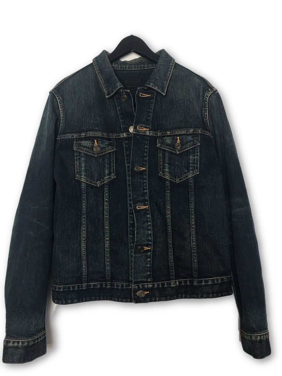 saint laurent denim jacket black