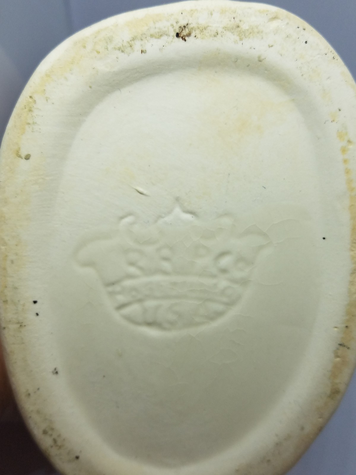 Robinson Ransbottom Vintage Gentleman Carrying Present Gift Bud Vase Red Bow