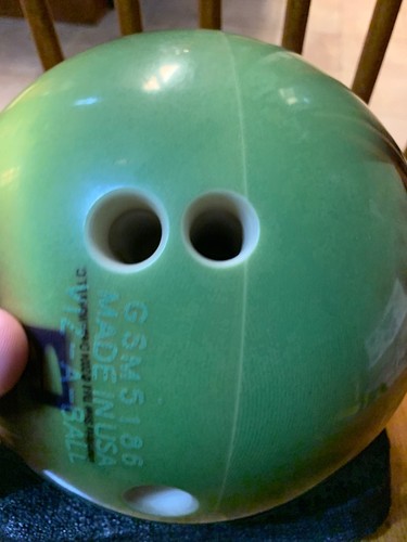 Dreamworks Youth/Young Adult Shrek Bowling Ball Green Drilled With Holes 10.5lbs