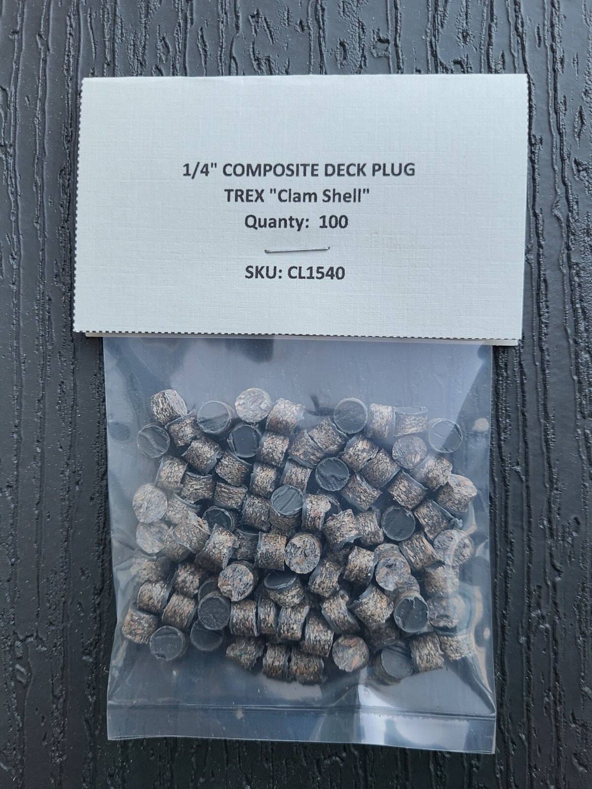 New 1/4" Trex ® "Clam Shell" Plugs for Composite Decking