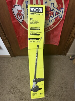 Ryobi Expand-It 18'' Universal Straight Shaft String Trimmer Edger Attachment.