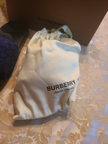 Pre-owned Burberry $850  Men Sandals Slides ? Authentic Sz. 13/ 46 Eu Limited Edition In Multicolor