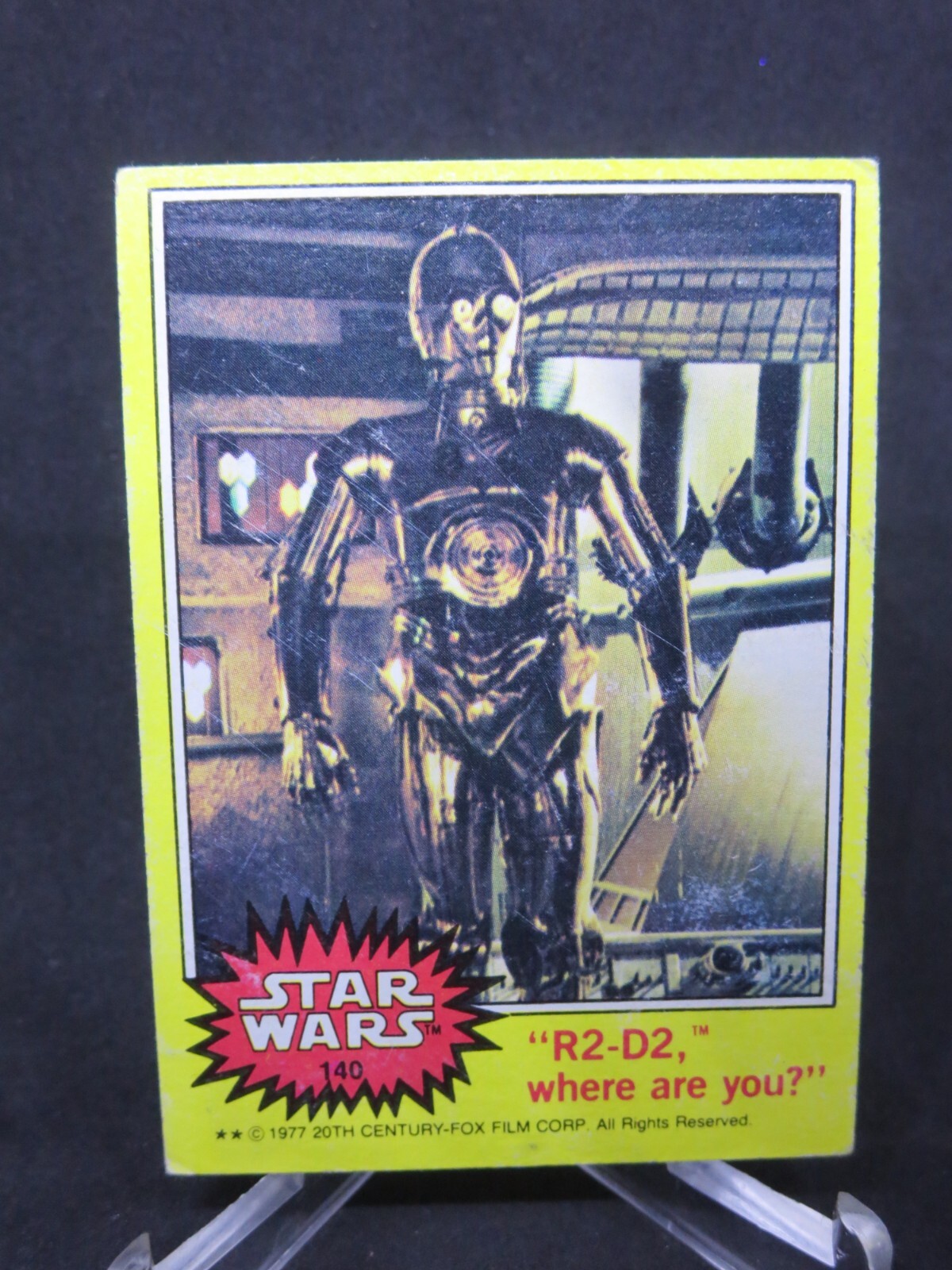 1977 TOPPS STAR WARS #140 C-3PO Card LOW GRADE LP #2 | eBay