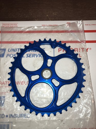 Profile Elite Spline Drive Bmx Sprocket BLUE 42t NEW/s&m/box/pro max/crupi
