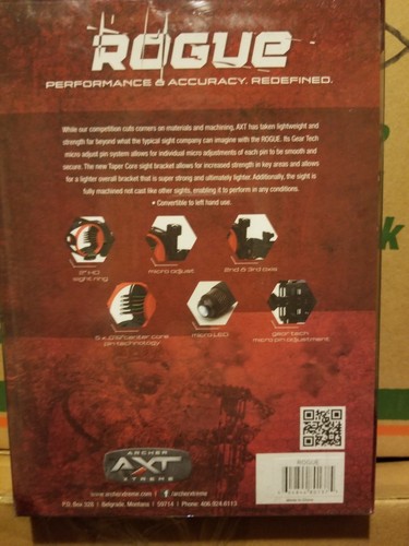 AXT ARCHER EXTREME ROGUE SIGHT 5 PIN .019 BLACK 80137