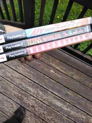 Sony Playstation 2 Game Bundle 3 Video Games