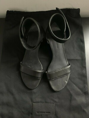  Alexander Wang Black Strap Sandals 35.5 36 Jil Sander Acne Cos Margiela