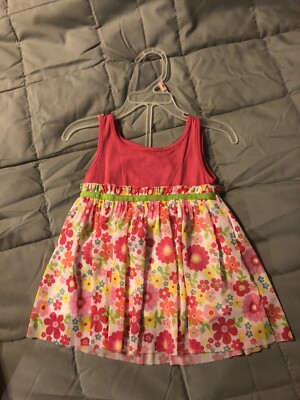 Park Bench Kids Floral Toddler 2 Piece Floral Dress & Bottoms Set Size 12M