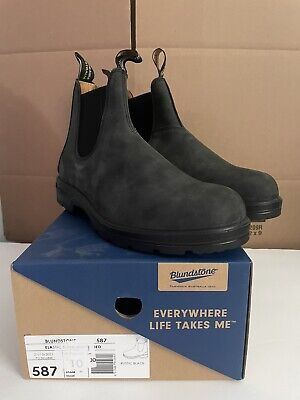 Blundstone 587 Men s Leather Boots, Rustic Black US 11 / EUR 44. NEW in box!