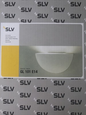 SLV Lighting Wall Sconce White GL 101 E14  Art No. 148013