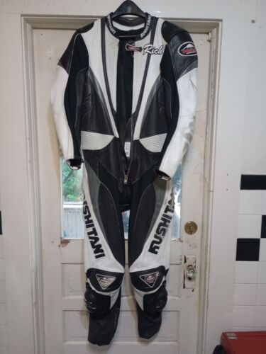 Kushitani Leathers One Piece Road Track Racing Suit Kushitani Leathers One Piece Road Track Racing Suit