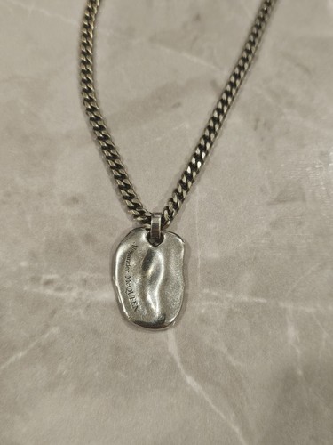 ネックレス・チョーカー ALEXANDER MCQUEEN 925 SILVER NECKLACE Alexander McQueen Eyelet Chain Choker Necklace | Silver