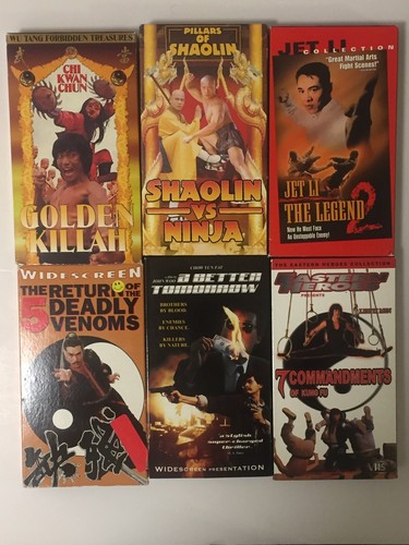 26 Karate Kung Fu Martial Arts Action Movie VHS Lot/Bundle (Wu Tang, Jet Li,etc)