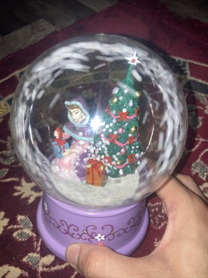 Disney Gemmy Beauty And The Beast Waterless Snow Globe Works And Sings