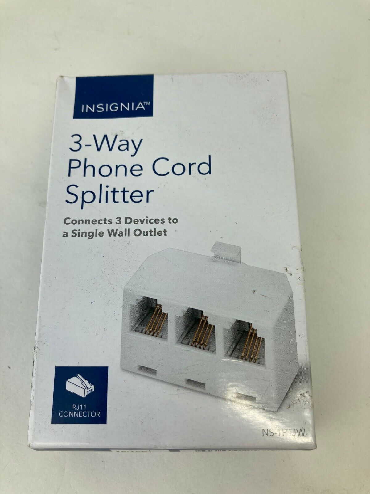 Insignia RJ-11 3-Way Phone Cord Splitter connect 3 devices on ...