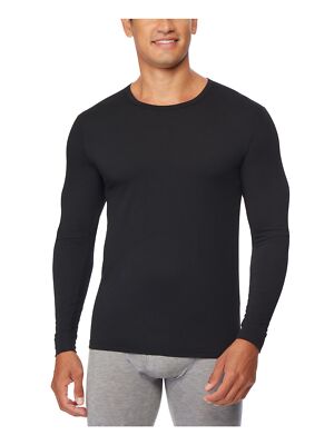32 DEGREES HEAT Intimates Black Stretch Anti-Odor Stretch Base Layer L