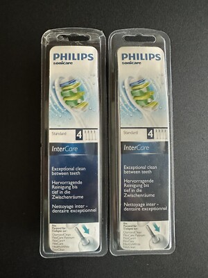 8x SONICARE InterCare Replacement Toothbrush Brush Heads GENUINE OEM NEW