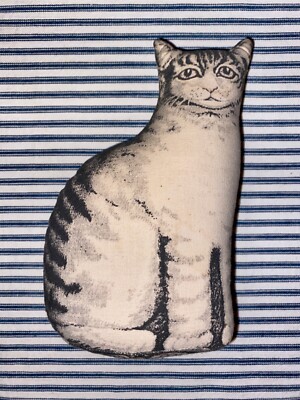 Vintage Arnold Print Works-Type Lithographed Printed Cloth Stuffed Cat