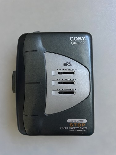 Vintage Coby Cassette Player Walkman CX-C22 Stereo FOR PARTS