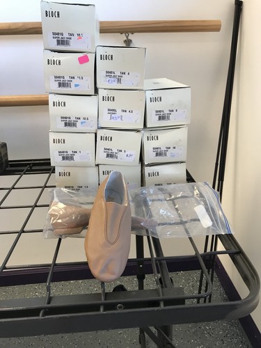 Bloch Girls Super Jazz Shoe S0401G Bloch Size 10.5 Tan