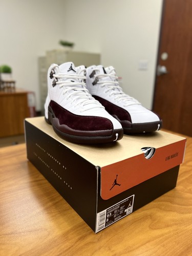 Air Jordan 12 A Ma Maniére × Nike Women's Air Jordan 12 x A Ma Maniére 'White and Burgundy