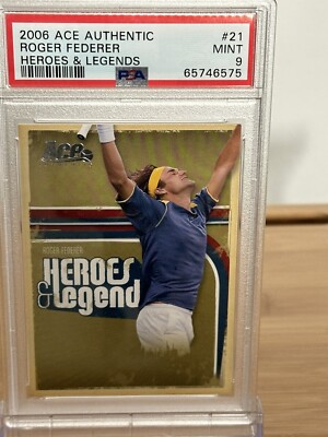 Roger Federer 2006 Ace Authentic Heroes And Legend PSA
