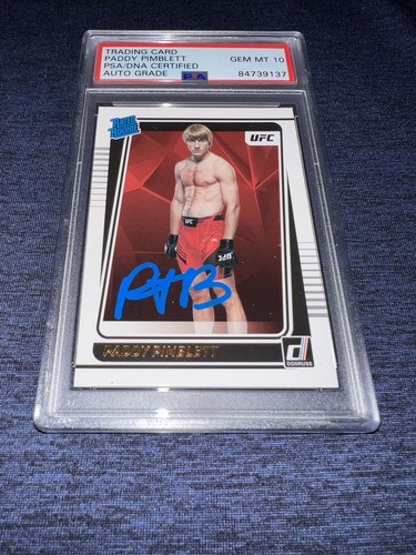 UFC　パディ・ピンブレット　ゴールドディスコ10シリカード　psa9 UFC パディ・ピンブレット ゴールドディスコ10シリカード psa9