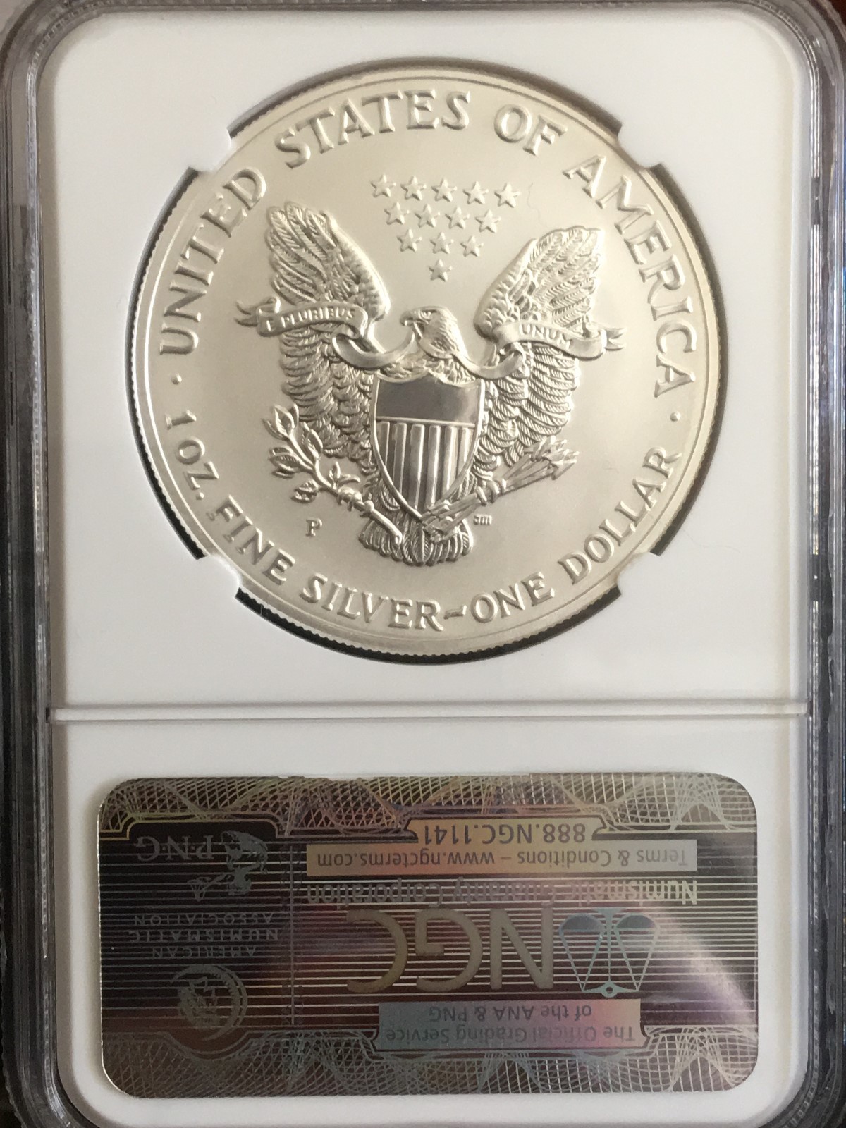 2006 P Reverse Proof American Silver Eagle 20th Anniversary PF 70 - Black Label