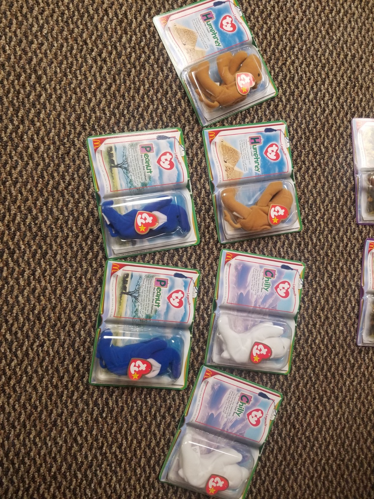 Vintage Mcdonalds ty beanie babies lot of 29 ULTRA RARE NIB with error cards 90s