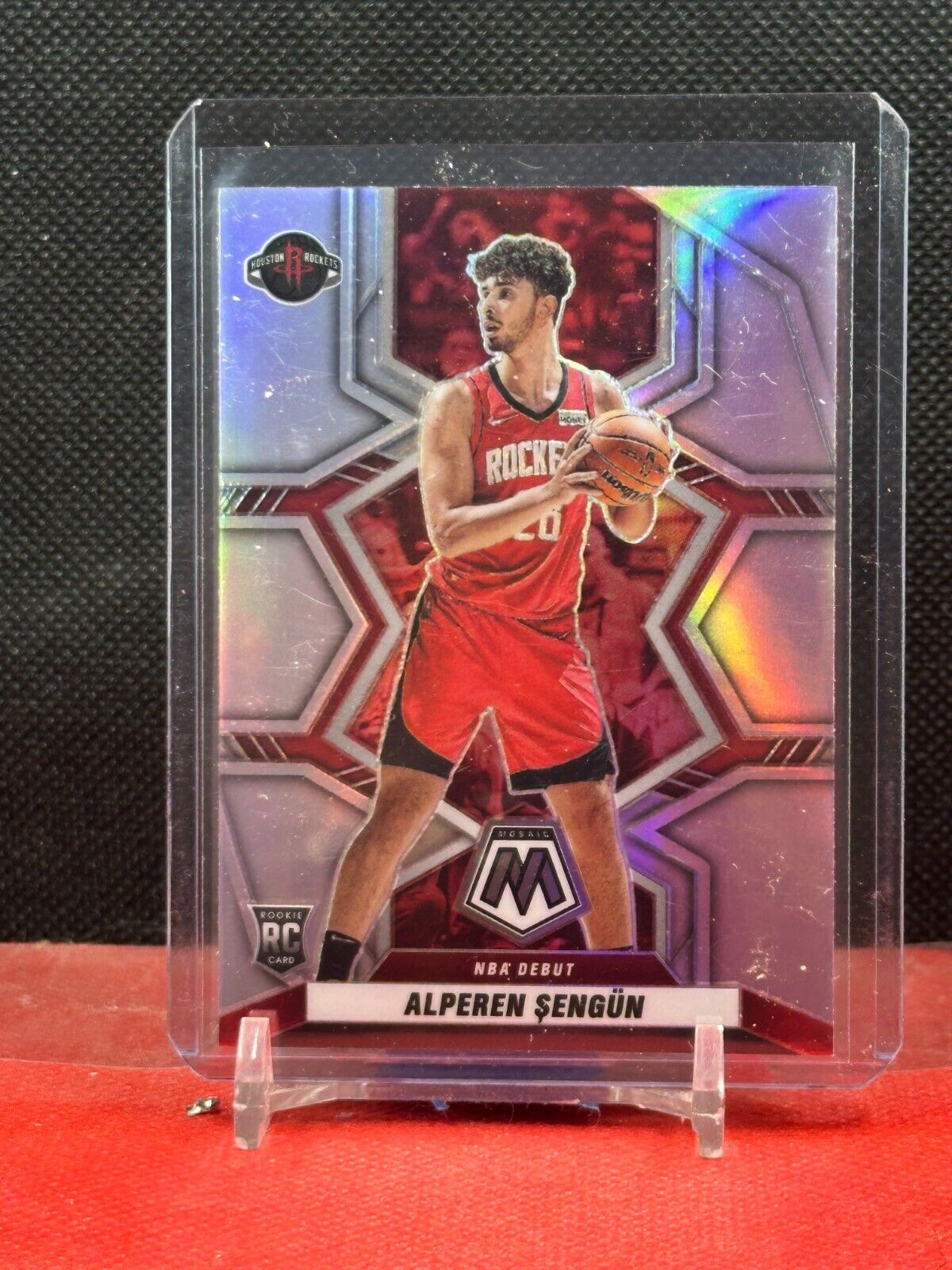 2021-22 Panini Mosaic Silver Prizm #272 Alperen Sengun 2021-22 Panini Mosaic Silver Prizm #272 Alperen Sengun