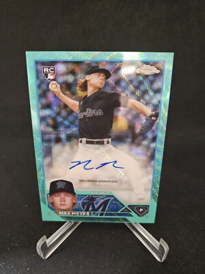 2023 Topps Chrome Update Max Meyer RC Auto Aqua Wave /199 #AC-MME  