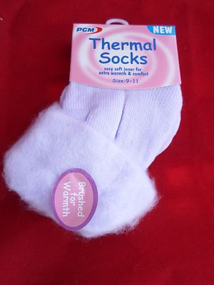 1 Pair PGM Brushed Bed Sleep Women ThermalSocks Locks Soft Cozy Warm 9-11