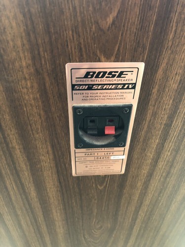 BOSE 501 SERIES IV DIRECT/REFLECTING SPEAKERS
